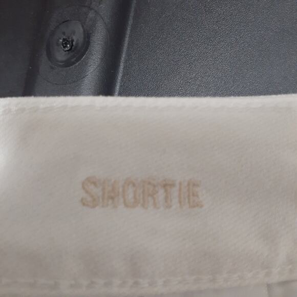 American Eagle Shortie Women's White Size 0 Stretch Denim Shorts - Picture 6 of 7